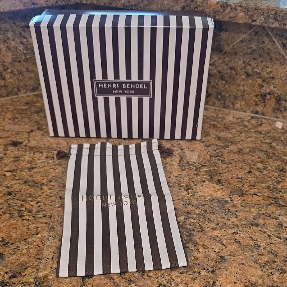Henri Bendel Striped Box and Dust Bag